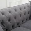 Sofá de tela marfil de diseño europeo de sala de estar