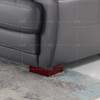 Sofá seccional de cuero gris Leisure