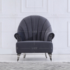 Muebles de sala Sofá de tela Chesterfield con marco de madera