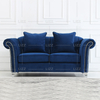 Sofá moderno de tela capitoné con chaise longue