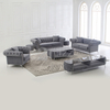 Sofá de sala de estar de tela modular con mesa de centro