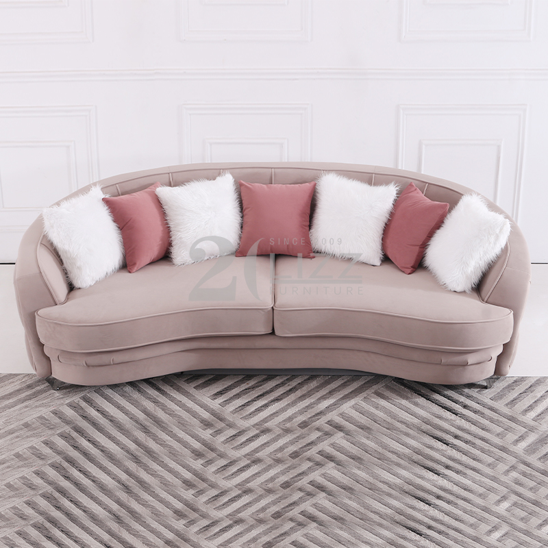 Sofá de salón cuadrado gris oscuro con respaldo alto