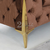 Muebles para el hogar Sofá clásico de sala de estar de tela Chesterfield